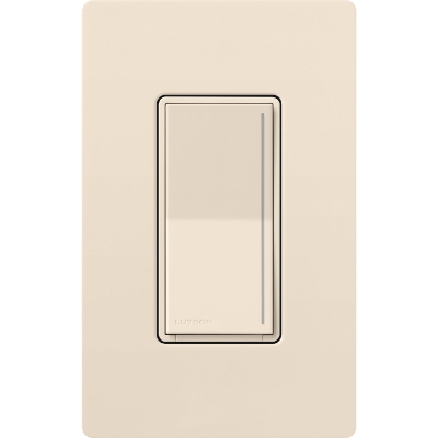 Lutron ST-PRO-N-LA Sunnata PRO LED+ Touch Dimmer, Phase-Selectable, 250W LED, Neutral, Light Almond