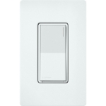 Lutron ST-RS-GL Sunnata Companion Switch for ST-6ANS, Multi-Location On/Off, Glacier White