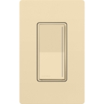 Lutron STCL-153M-IV Sunnata LED+ Touch Dimmer, 150W LED, No Neutral, Single Pole/3-Way, Ivory