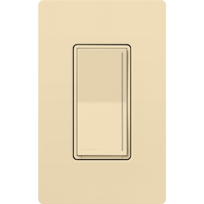 Lutron STCL-153M-IV Sunnata LED+ Touch Dimmer, 150W LED, No Neutral, Single Pole/3-Way, Ivory
