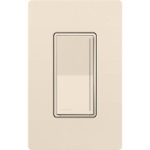 Lutron STCL-153M-LA Sunnata LED+ Touch Dimmer, 150W LED, No Neutral, Single Pole/3-Way, Light Almond