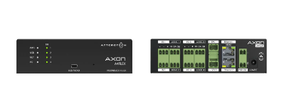 QSC Attero Tech Axon A4FLEX 4-channel Dante/AES67 surface-mount audio interface