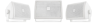 QSC AC-S4T-WH AcousticCoverage 4.5-inch two-way surface-mount loudspeaker, white