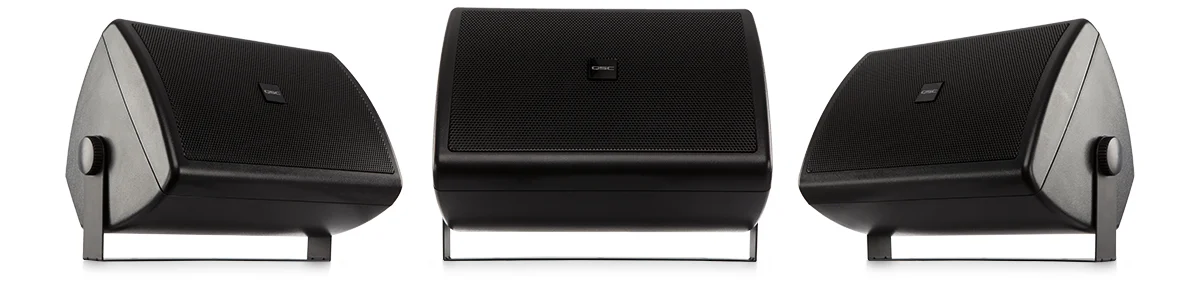 QSC AC-S6T-BK AcousticCoverage 6.5-inch two-way surface-mount loudspeaker, black