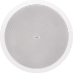 QSC AD-C.SUB-WH AcousticDesign 6.5-inch dual voice-coil ceiling subwoofer, white