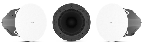 QSC AD-C10T-HPZB-WH 10-inch high-power zero-bezel ceiling loudspeaker, white