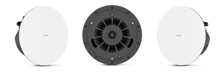 QSC AD-C4T-LPZB-WH 4.5-inch low-profile zero-bezel ceiling loudspeaker, white