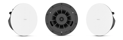 QSC AD-C4T-LPZB-WH 4.5-inch low-profile zero-bezel ceiling loudspeaker, white