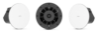 QSC AD-C4T-ZB-WH 4.5-inch two-way zero-bezel ceiling loudspeaker, white