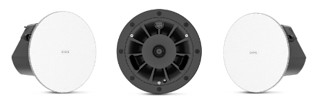 QSC AD-C4T-ZB-WH 4.5-inch two-way zero-bezel ceiling loudspeaker, white