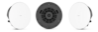 QSC AD-C6T-LPZB-WH 6.5-inch low-profile zero-bezel ceiling loudspeaker, white