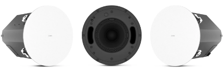 QSC AD-C8T-SWZB-WH 8-inch zero-bezel in-ceiling subwoofer, white