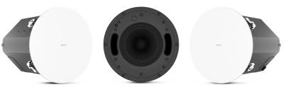 QSC AD-C8T-SWZB-WH 8-inch zero-bezel in-ceiling subwoofer, white
