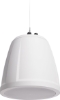 QSC AD-P.SUB-WH AcousticDesign 6.5-inch dual voice-coil pendant subwoofer, white