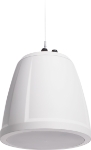 QSC AD-P.SUB-WH AcousticDesign 6.5-inch dual voice-coil pendant subwoofer, white