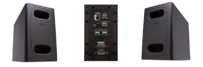 QSC AD-S.SUB 6.5-inch dual voice-coil surface-mount subwoofer, black