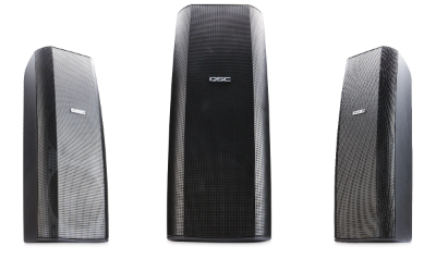 QSC AD-S282H dual 8-inch two-way AcousticDesign surface-mount loudspeaker, black