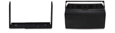 QSC AD-YMS12-BK black yoke mount for AcousticDesign AD-S12 surface-mount loudspeaker