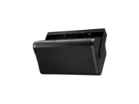 QSC AP-YM12 yoke mount on an AP-5122 AcousticPerformance loudspeaker, white