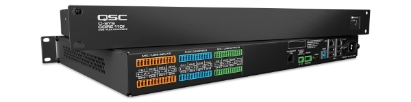 QSC Q-SYS Core 110f v2 network and analog I/O unified core processor