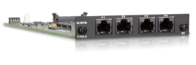 QSC Q-SYS CTEL4 four-line analog telephony POTS I/O card