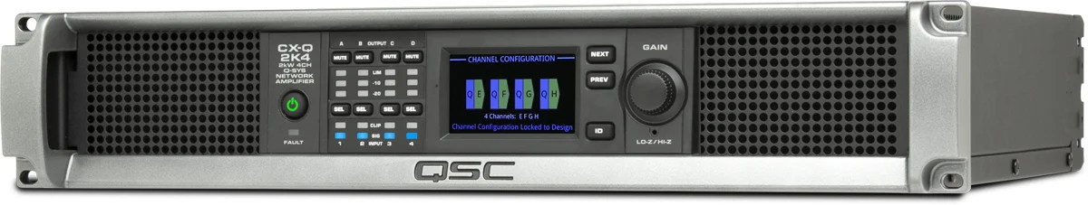 QSC CX-Q 2K4 four-channel Q-SYS network power amplifier
