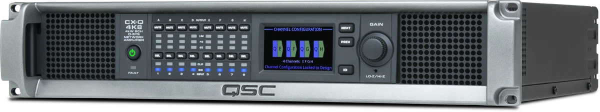 QSC CX-Q 4K8 eight-channel Q-SYS network power amplifier