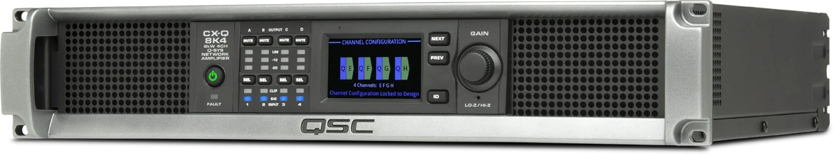 QSC CX-Q 8K4 four-channel 8000W Q-SYS network power amplifier