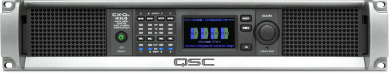 QSC CX-Qn 4K4 four-channel 4000W Q-SYS network power amplifier