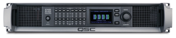 QSC CXD8.4Q 8-channel 4000W Q-SYS network processing amplifier