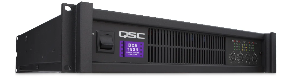 QSC DCA1824 4-channel 250W digital cinema power amplifier
