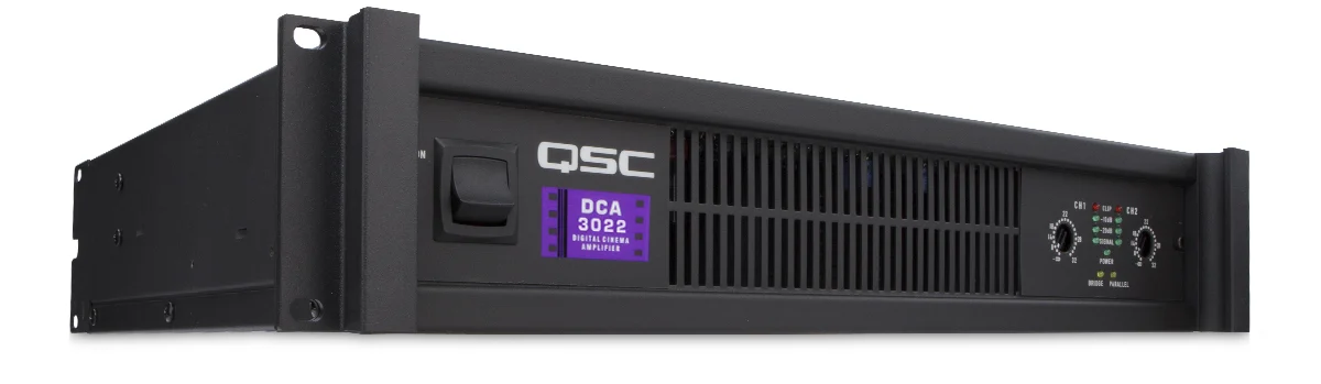 QSC DCA3022 2-channel 1050W digital cinema power amplifier