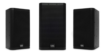 QSC E110 10-inch two-way passive live sound loudspeaker, black