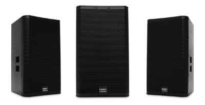 QSC E115 15-inch two-way passive live sound loudspeaker, black