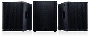 QSC KS118 18-inch 3600W active powered subwoofer with casters