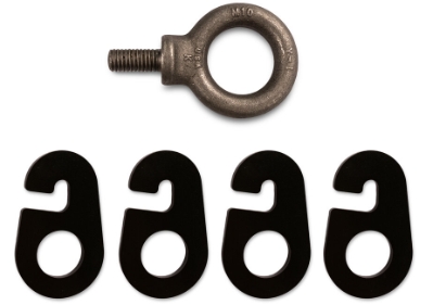 QSC LA-KIT-I installation kit with two shackle adapters and pullback eyebolt for LA108 and LA112