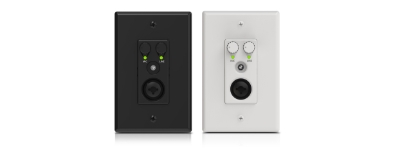 QSC Attero Tech Axiom ML1 mic/line input analog I/O extender wall plate
