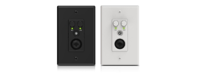 QSC Attero Tech Axiom ML1 mic/line input analog I/O extender wall plate