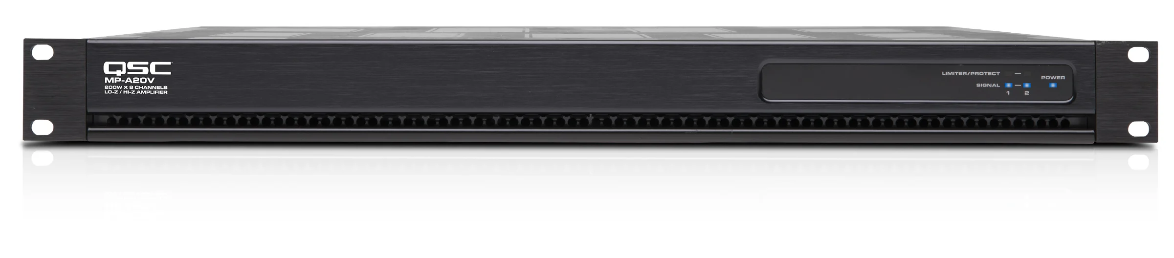 QSC MP-A20V 2-channel 400W Hi-Z/Lo-Z FlexAmp installation amplifier