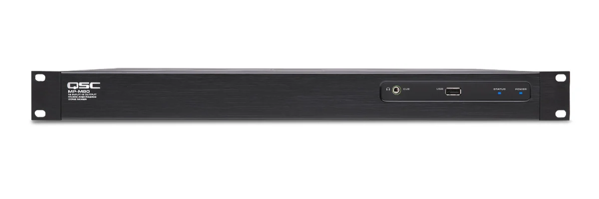 QSC MP-M80 16-input 8-output business music and paging zone mixer