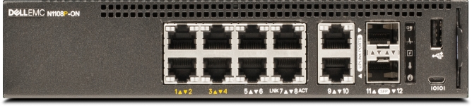 QSC Q-SYS NS-1108P pre-configured 8-port PoE network switch
