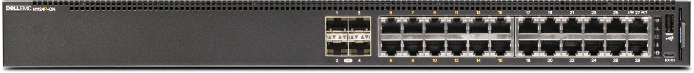 QSC Q-SYS NS-1124P pre-configured 24-port PoE network switch