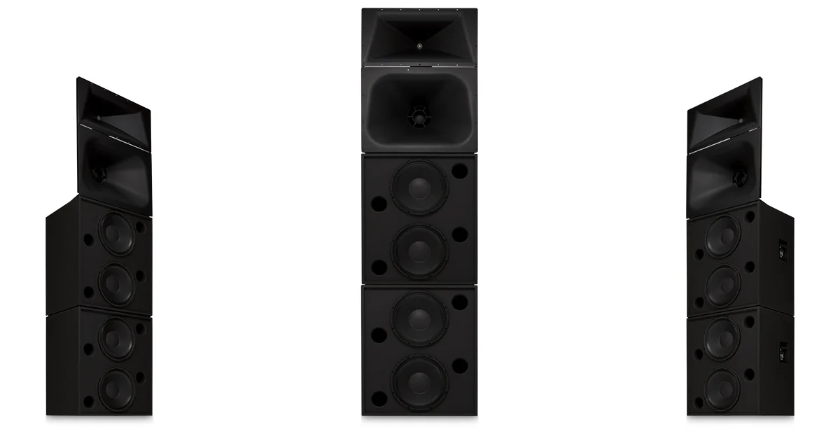 QSC SC-444 4-way quad 15-inch cinema screen channel loudspeaker