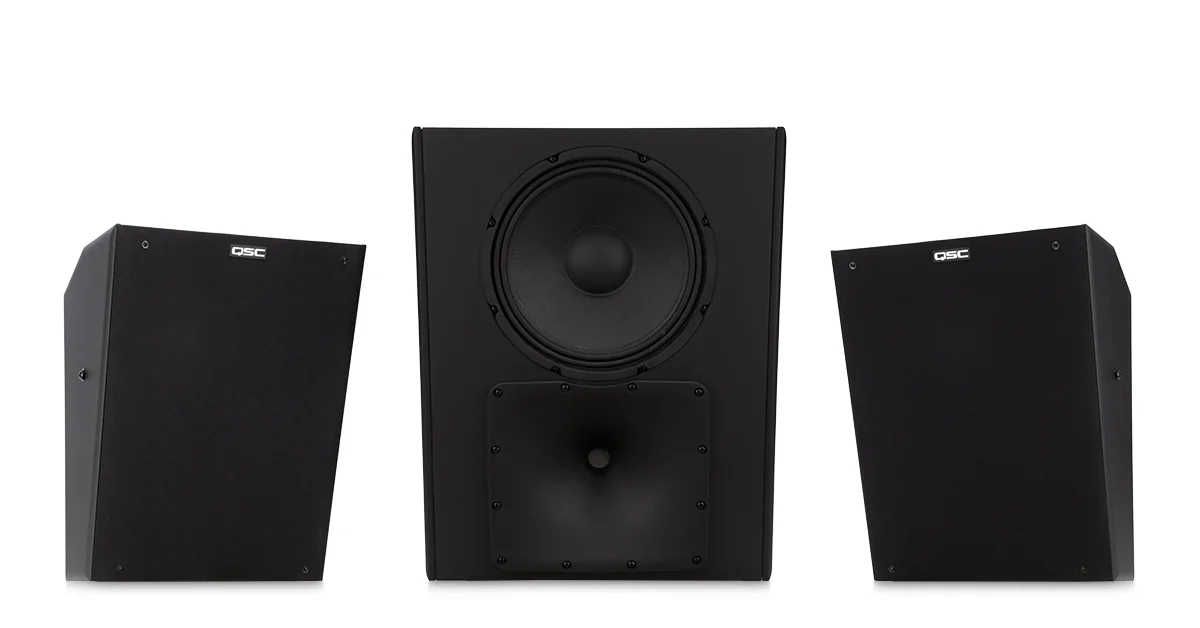 QSC SR-1030 high-output 10-inch 2-way cinema surround loudspeaker