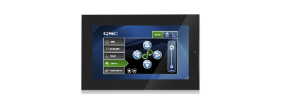 QSC Q-SYS TSC-80tw-G2 8-inch touch screen controller with tabletop mount, black