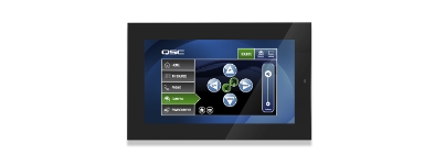QSC Q-SYS TSC-80w-G2 8-inch in-wall or tabletop PoE touch screen controller, black