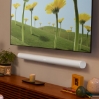 Sonos Arc Gen 1 Dolby Atmos soundbar in white, angled front view
