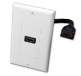 Vanco 120931X Single HDMI Pigtail Decor Wall Plate