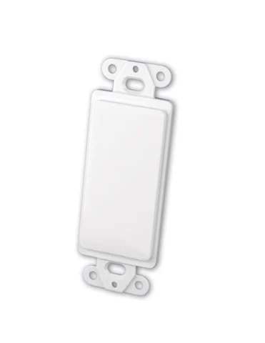 Vanco 820321 Decora Keystone Wall Plate Insert, 1 Port, White