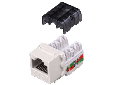 Vanco 820426 Category 6 90 Degree Keystone Insert, White